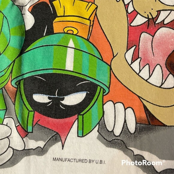 Vintage 1993 Looney Tunes Warner Bros Gang/squad  T Shirt Single Stitch XL - Picture 4 of 12